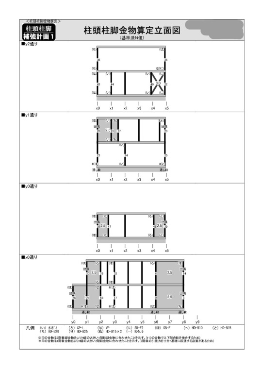基礎伏せ図　東京都荒川区　M様邸