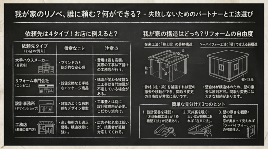 【徹底比較】リフォーム会社と工務店、どっちに頼む？「百貨店」と「専門店」で使い分ける、失敗しないパートナーの選び方