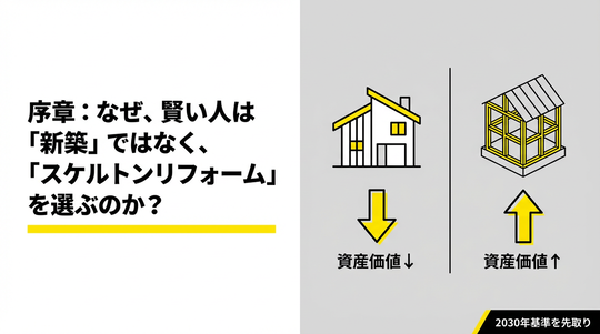 【序章】：なぜ、賢い人は「新築」ではなく、「スケルトンリフォーム」を選ぶのか？