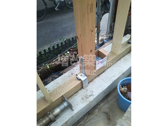 ブロック基礎・大谷石基礎の補強（脱型後）