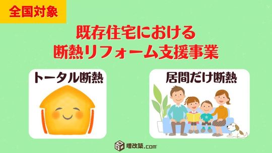 既存住宅における断熱リフォーム支援事業