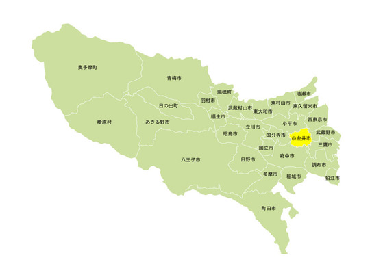 小金井市マップ