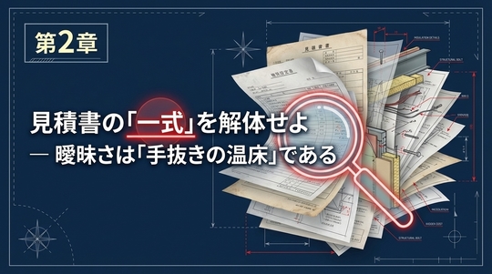 第2章：見積書の「一式」を解体せよ ― 曖昧さは「手抜きの温床」である