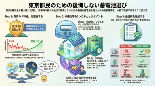 『蓄電池選び、何から始める？』東京都民が後悔しないための全知識