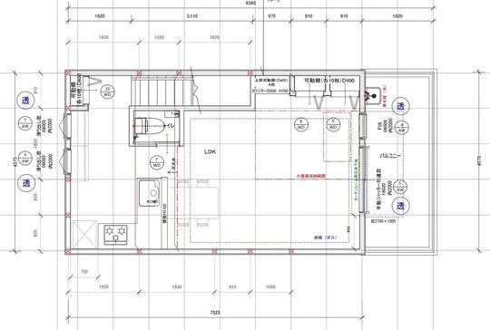 東京都新宿区U様邸　新規図面