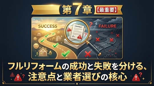 第7章：【最重要】成功と失敗を分ける、注意点と業者選びの核心