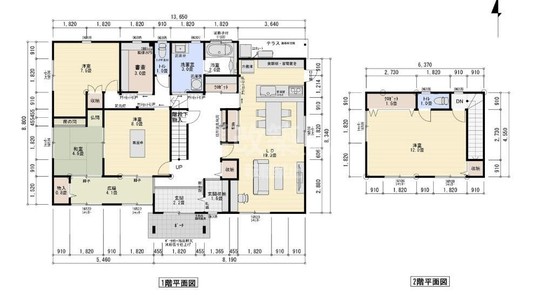 静岡県磐田市K様邸　新規平面図