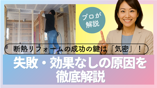 断熱リフォーム　断熱失敗　バナー