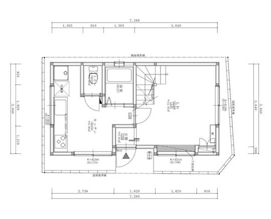東京都文京区　M様邸　既存平面図