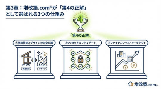 第3章：増改築.com®が「第4の正解」として選ばれる3つの仕組み