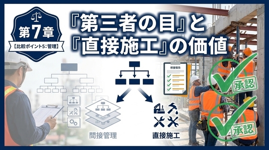 第7章：【比較ポイント5：管理】『第三者の目』と『直接施工』の価値