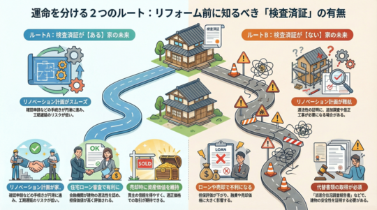 検査済証のない建物の大規模リフォーム必見！法適合調査の完全ガイド