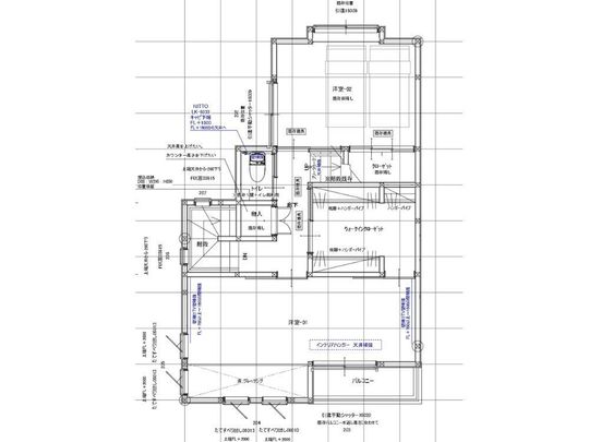 横浜市O様邸　新規平面図2階