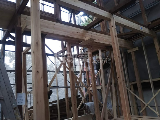 谷中　梁補強　戸建リノベ