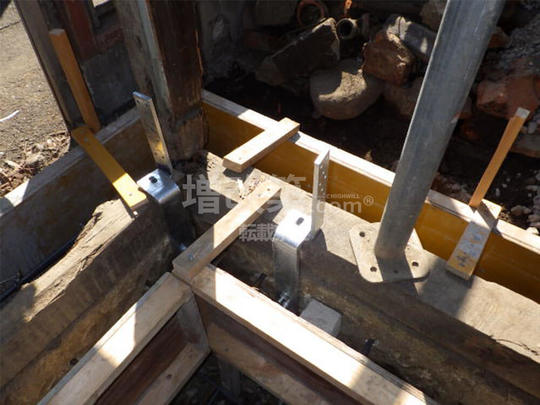 ブロック基礎・大谷石基礎の補強（ダブル配筋）