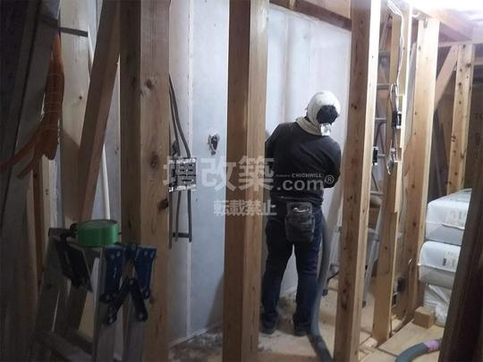 目黒区M様　断熱工事セルロースファイバー