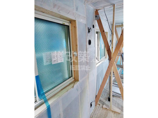 東京都墨田区　セルロースファイバー工事