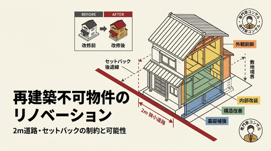 再建築不可はどこまでリフォームできるのか？