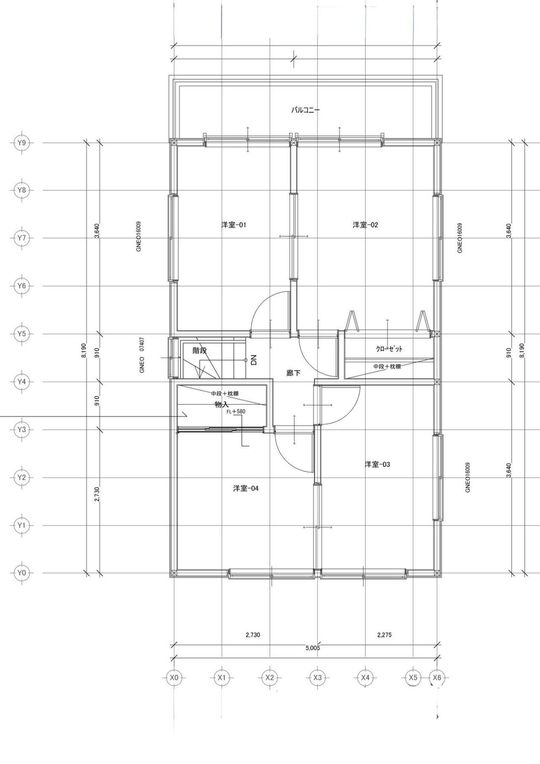 ハーフスケルトン　2階新規平面図