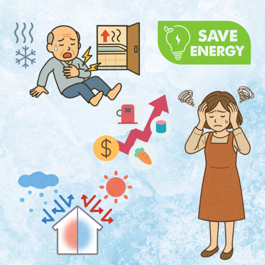 断熱リフォーム　寒い・熱いのバナー