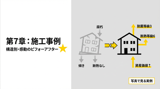 第7章：【施工事例】写真で見る、構造別・感動のビフォーアフター