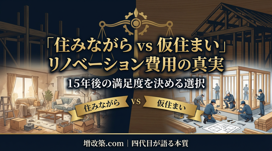 古い家の「住みながらリフォーム」は可能か？費用・ストレス・施工品質をプロが徹底比較【教えて匠さんQ27】