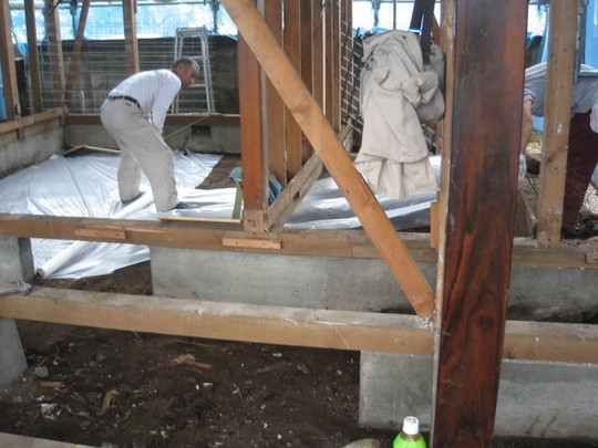 防湿シート 壁 シングル 基礎 施工方法 養生シート 気密シート 3本 0.2mm厚 1100mm×100m 防湿シート 壁 シングル 基礎 施工方法 養生シート 気密シート 2本 0.2mm厚