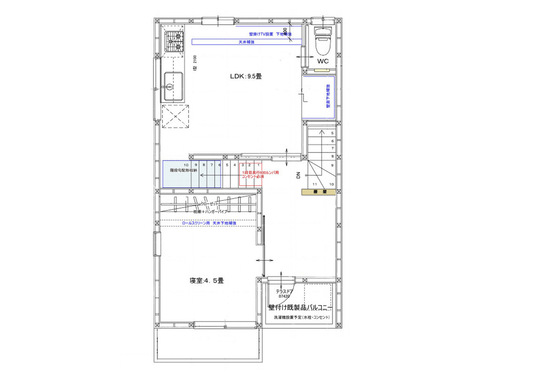 大田区　戸建フルリフォーム　新規２階図面