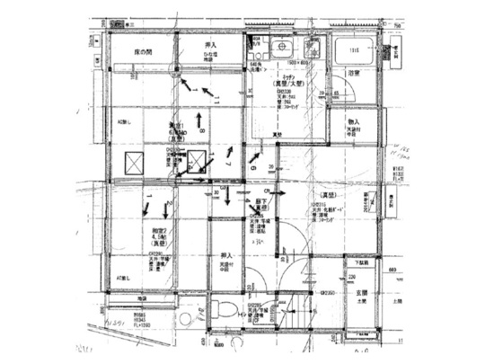 板橋区S様邸　施工前平面図