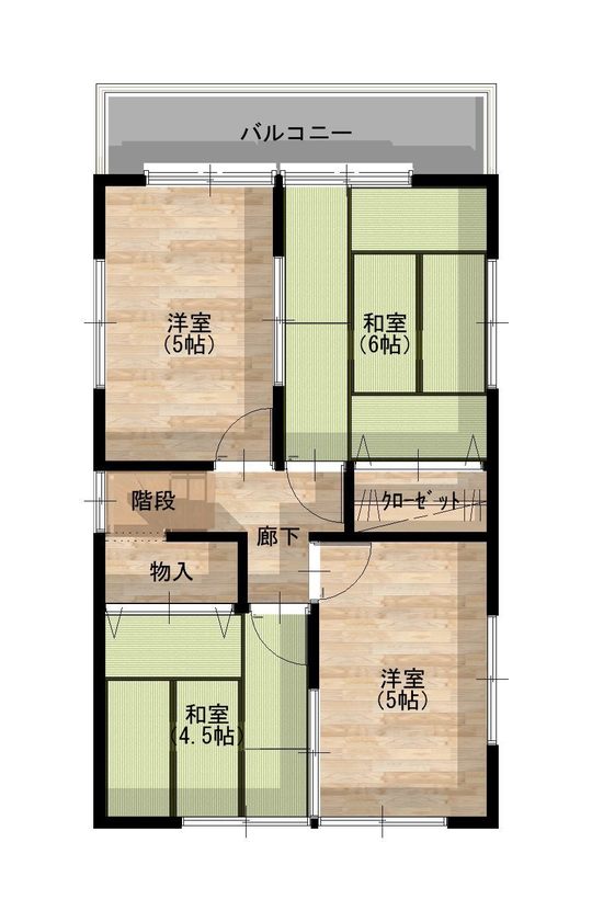 ハーフスケルトン　2階平面図