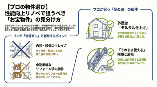【物件選び】プロだけが知る、性能向上リノベで「狙うべき」お宝物件