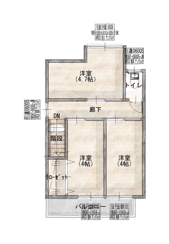 東京都荒川区　M様邸　新規平面図