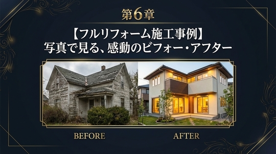 第6章：【フルリフォームの施工事例】写真で見る、感動のビフォー・アフター