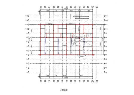 戸建てリノベーション　東京　小屋伏図