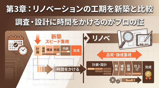戸建てリノベーションの工期