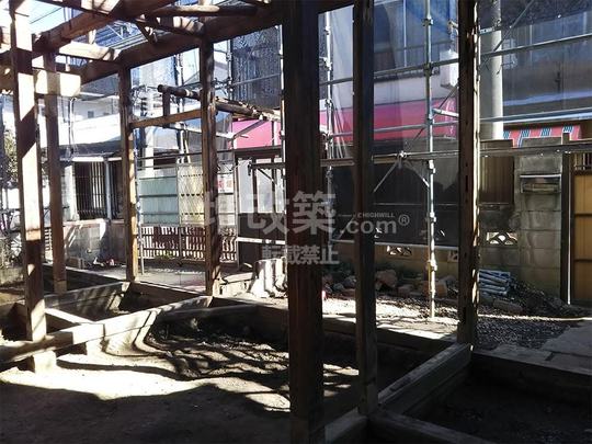 東京都台東区谷中　まるごとリフォーム　解体後