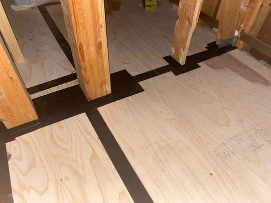 気密テープ処理