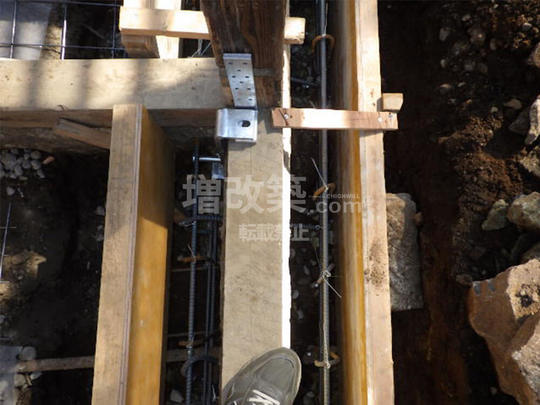 ブロック基礎・大谷石基礎の補強（ダブル配筋）