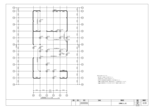 東京都墨田区　２階補強プロット図