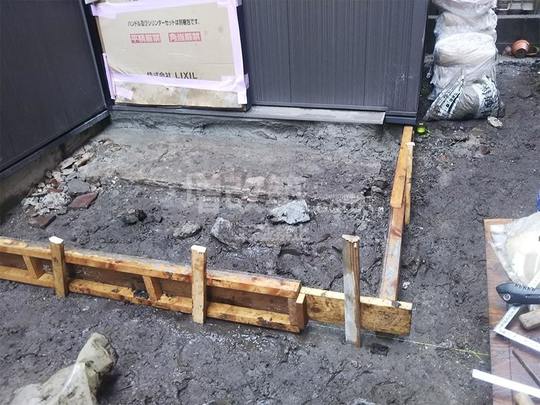 豊島区　外構工事　二世帯リノベ