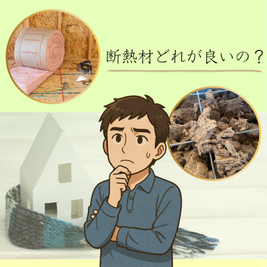 断熱リフォーム　断熱材種類バナー
