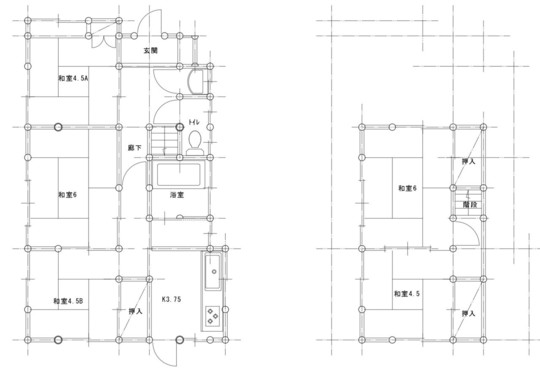 品川区　K様邸　既存平面図