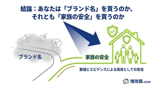 結論：あなたは「ブランド名」を買うのか、それとも「家族の安全」を買うのか