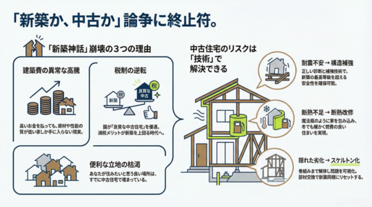 永遠のテーマ「新築か、中古か」に終止符を打つ